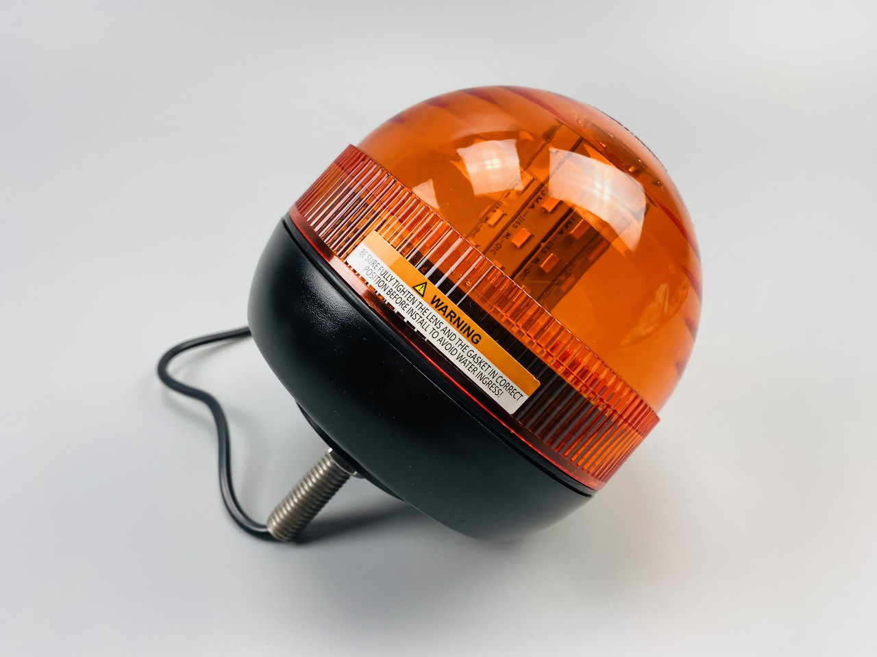 Маячок LED проблисковий для спецтехніки 12В/24В 40 LED діодів кріплення на болт-різьблення, сигнальна лампа, фото 1