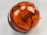 Маячок LED проблисковий для спецтехніки 12В/24В 40 LED діодів кріплення на болт-різьблення, сигнальна лампа, фото 9