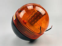 Маячок LED проблисковий для спецтехніки 12В/24В 40 LED діодів кріплення на болт-різьблення, сигнальна лампа, фото 10