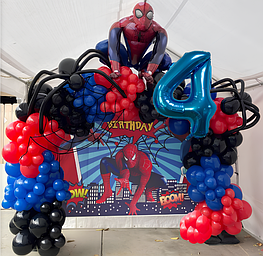 Набір повітряних куль «Spider-Man», прикраса для дня народження хлопчика 2509 Люкс качество!+