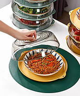 Піднос із кришкою, пластиковий, розміром 28 х 9 см, зелений, фото 6