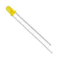 Світлодіод 3мм Жовтий матовий 500-700mcd 2-2.2V