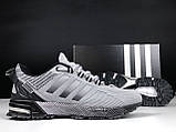 Чоловічі кросівки Adidas Marathon TR сіточка стильні молодіжні сірі, фото 4