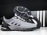 Чоловічі кросівки Adidas Marathon TR сіточка стильні молодіжні сірі, фото 6