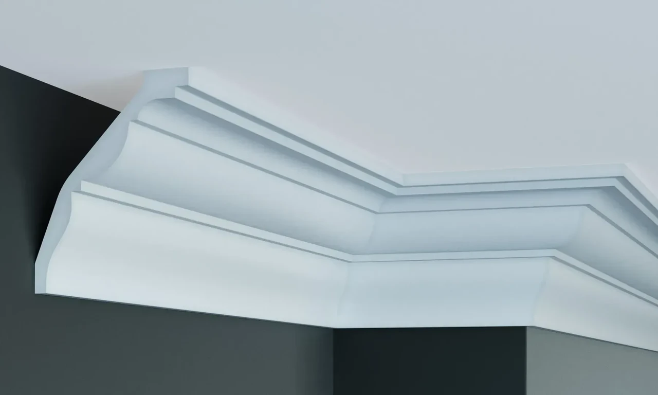 Карниз Поліуретановий Гладкий Gaudi Decor P 2004 Flexi