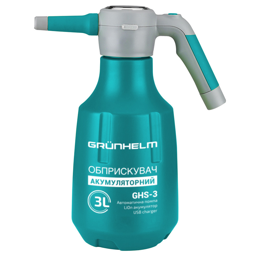 Обприскувач акумуляторний GRUNHELM - GHS-3, 3.7 В/2 Аг, 3 л