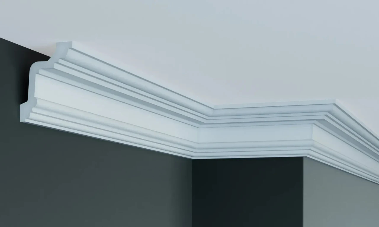 Карниз Поліуретановий Гладкий Gaudi Decor P 2048 Flexi