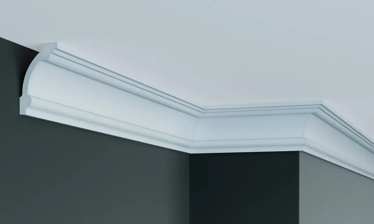 Карниз Поліуретановий Гладкий Gaudi Decor P 2057 Flexi