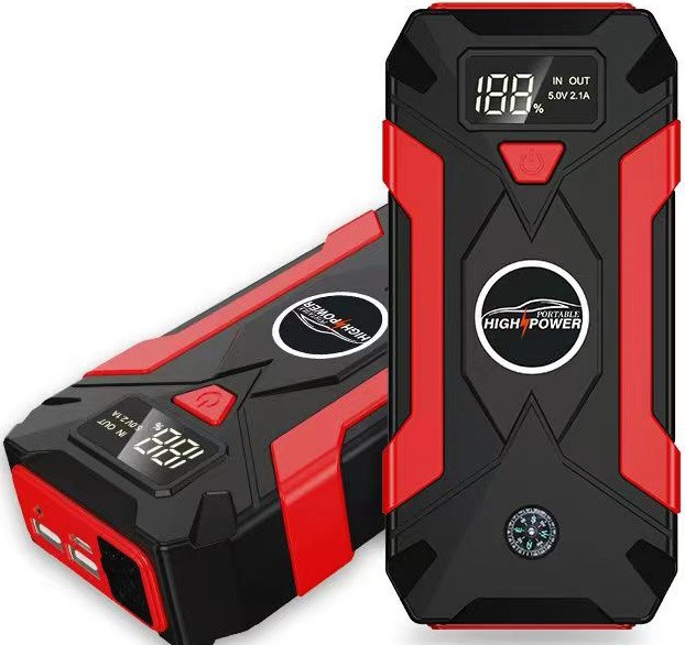 Повер банк зарядно пусковий пристрій для машини car jump starter QY31 LCD 25000 mAh 2хUSB+Фонарик