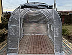 Теплиця парник 6м2 (3х2х2м) оцинковані профілі з UV армованою плівкою 140 г / м² Польща Bass Polska прозора, фото 9