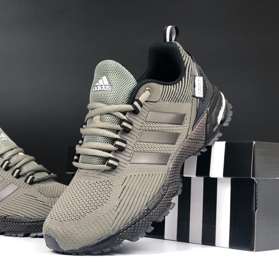 Чоловічі кросівки Adidas Marathon TR сіточка повсякденні для бігу хакі