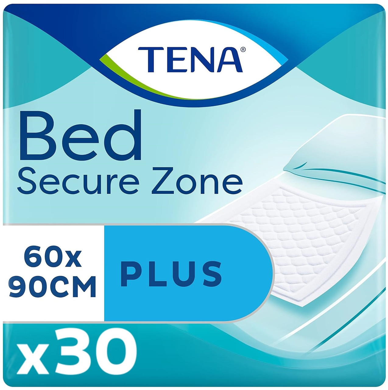 Одноразові пелюшки поглинаючі Tena Bed Plus 60x90 см. (30 шт.)