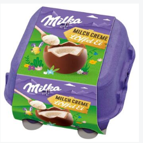 Шоколадні яйця з начинкою Milka Milchcreme 136 г.