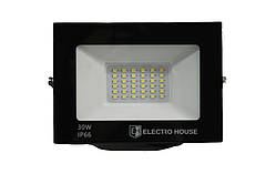 LED прожектор  3000 Лм, 30Вт, 6500К,  холодний білий, SMD2835