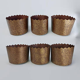 Форма для пасок d110 * h85 350гр. паперова для випікання паски "Італія" 50 штук