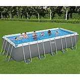 Каркасний басейн Bestway 5612B (640х274х132 см) з пісочним фільтром, драбиною і тентом, фото 2