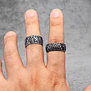 Кільце перстень чоловіче сталеве VALCNUT-2 з нержавіючої сталі 316L з Вузлом мертвих 19, фото 5