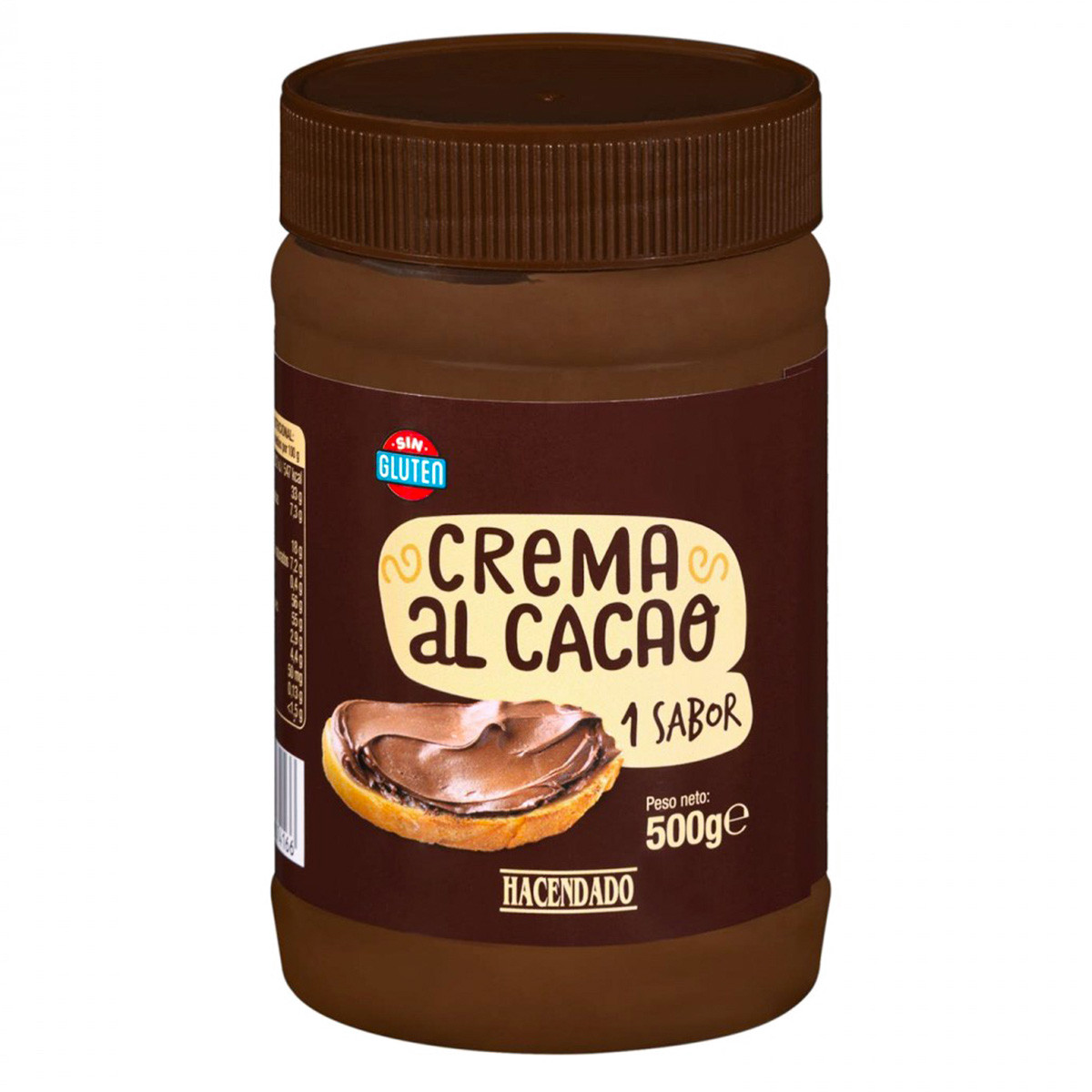 Шоколадна паста Hacendado Cacao 500мл