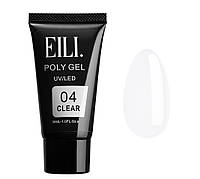 Полигель для маникюра, полигель на верхние формы, гель акрил, EILI Poly Gel 04 Clear