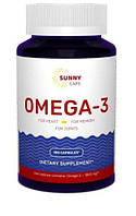 Омега-3, риб'ячий жир, Omega-3 Activ Powerfull, Sunny Caps, 1000 мг, 100 гелевих капсул