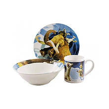 Набор для детей Все Дома Льодовиковий період 3 предмета керамика (ТМ-24) з швидкою доставкою по Україні