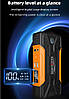 Повер банк зарядно пусковий пристрій для машини car jump starter QY28 LCD 25000 mAh 2хUSB+Фонарик, фото 5