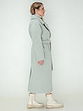 Стильне жіноче подовжене демісезонне кашемірове пальто під пояс''Катаріна'', фото 2