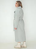 Стильне жіноче подовжене демісезонне кашемірове пальто під пояс''Катаріна'', фото 3