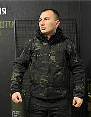 Костюм софтшел Чорний мультикам Soft Shell на флісі XL, фото 4