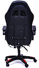 Крісло геймерське DIEGO з масажем чорно-червоне, фото 7