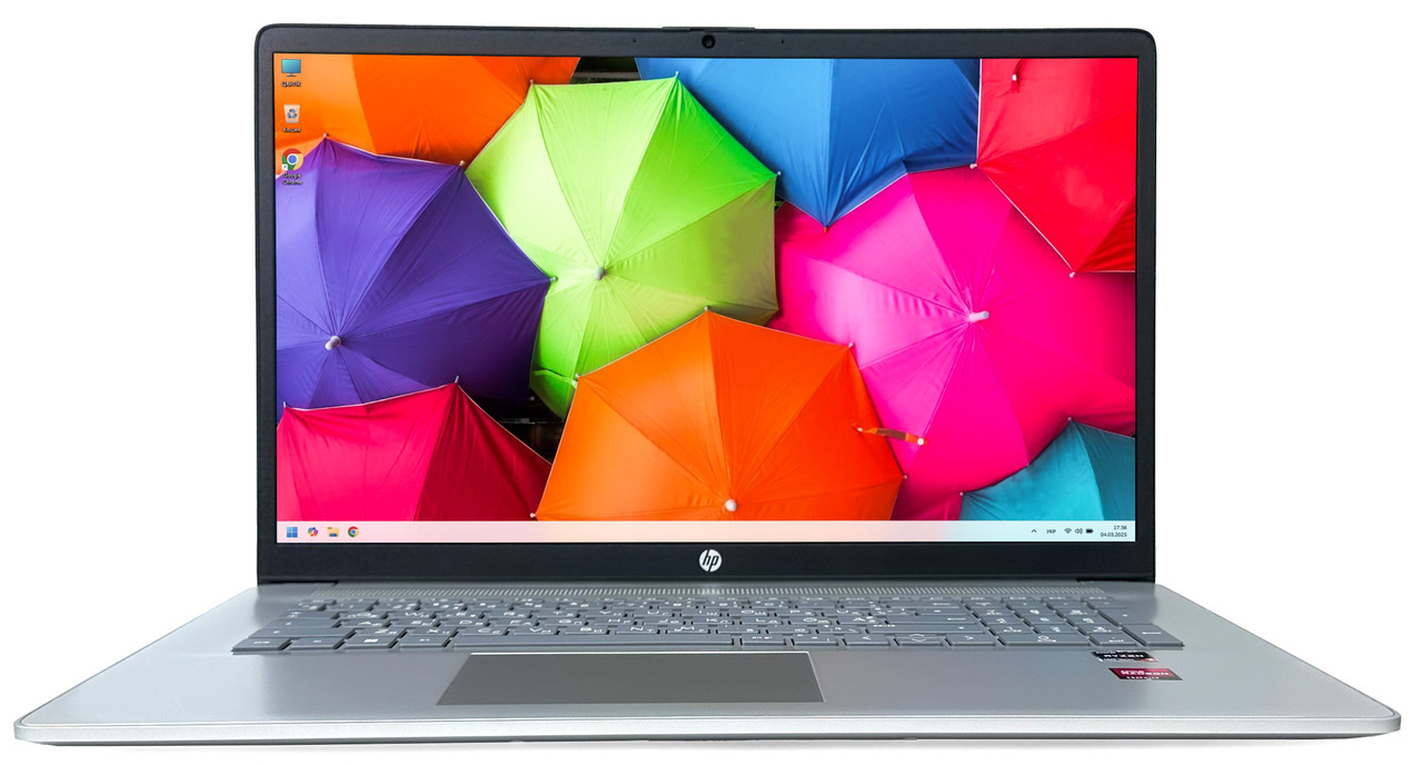 Ноутбук HP Laptop 17-cp0280ng: AMD Ryzen™ 7 5700U / RAM 16 ГБ / SSD 512 ГБ / AMD Radeon™ Graphics /17.3"
