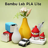 Пластик Bambu Lab PLA Lite Cyan (16600), без котушки, фото 3