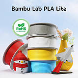 Пластик Bambu Lab PLA Lite Cyan (16600), без котушки, фото 5