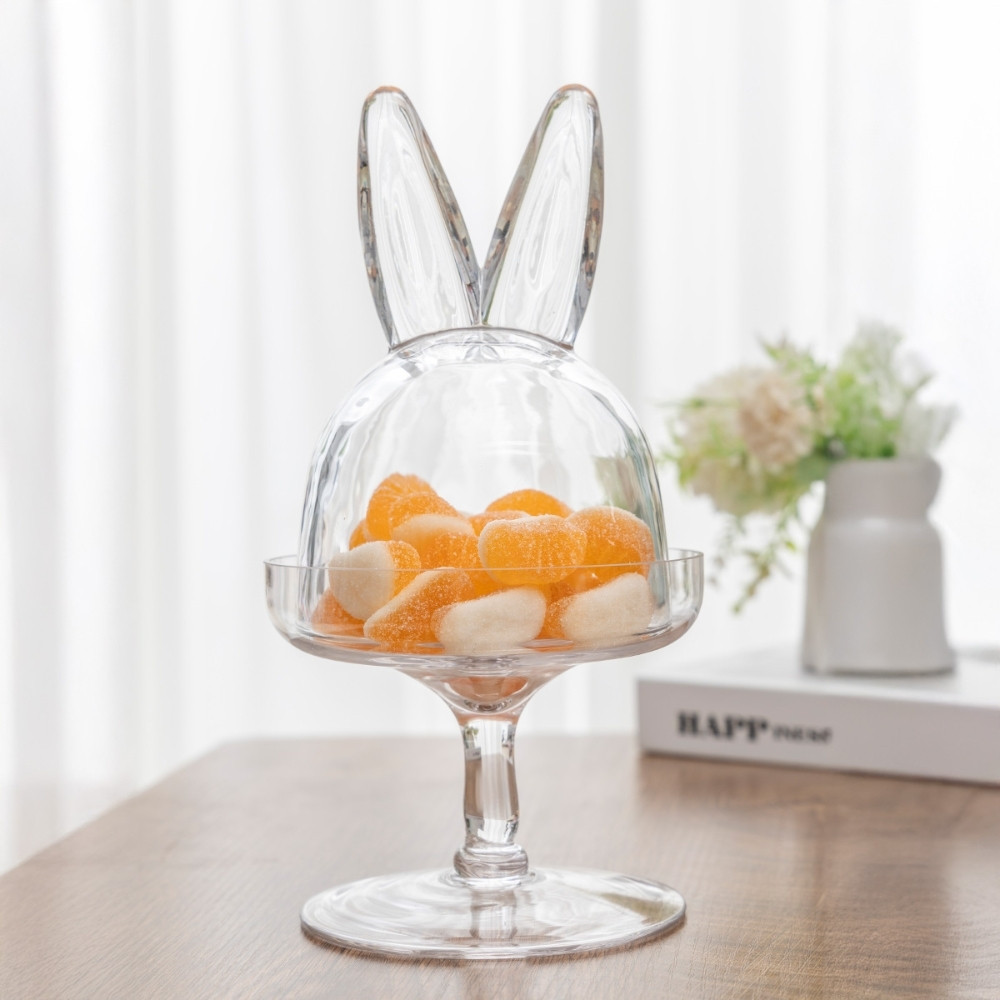 Скляна ємність із кришкою "Світла радість" для зберігання дрібних продуктів 12*12*23,5 см, фото 1