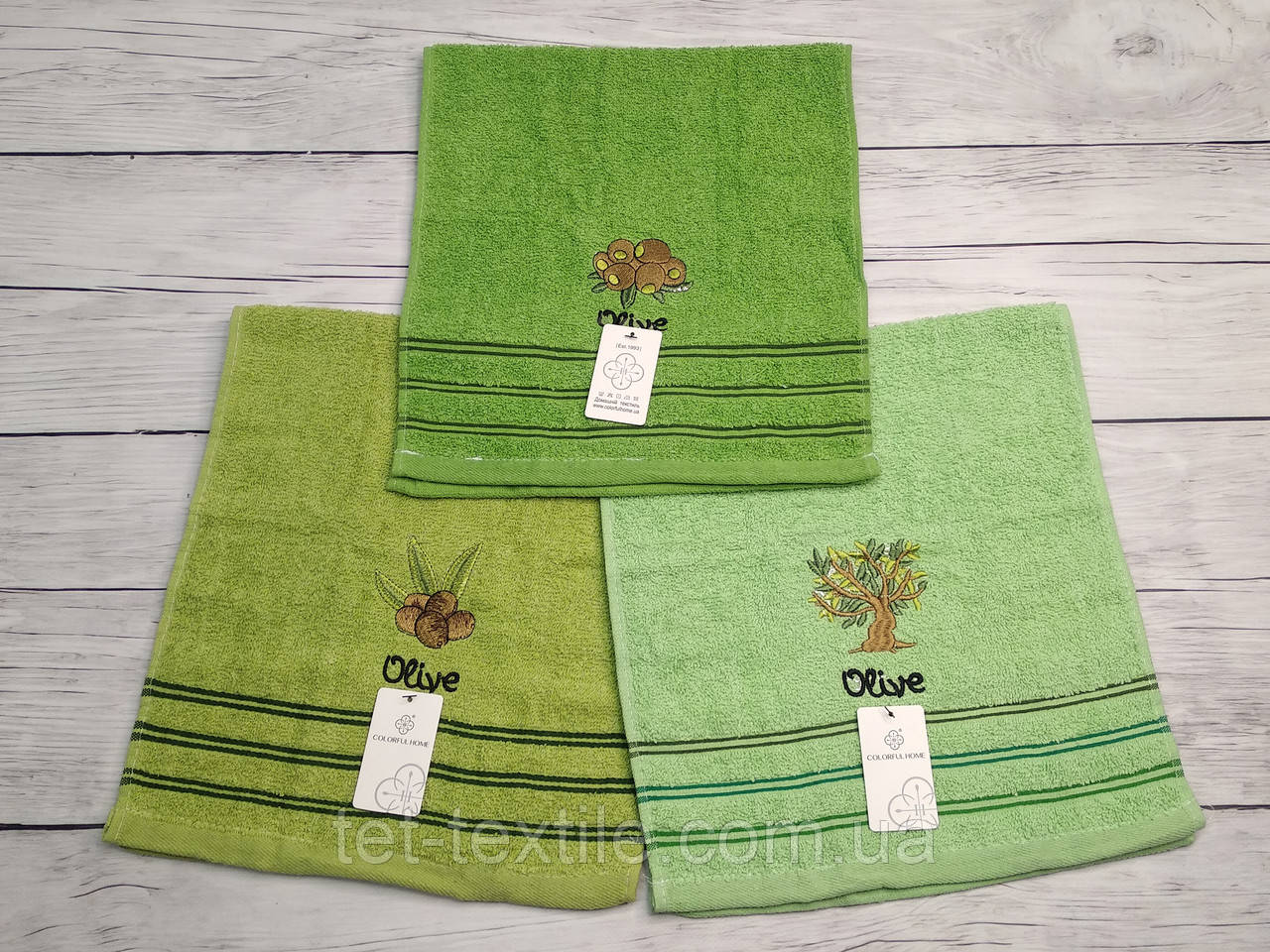 Рушники махрові Colorful Home для кухні 34х74см 12 шт в упаковці