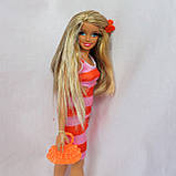 Лялька барбі з перепрошитим волоссям і накладними віями, фото 2