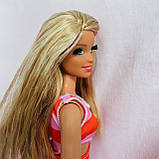 Лялька барбі з перепрошитим волоссям і накладними віями, фото 3