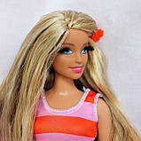 Лялька барбі з перепрошитим волоссям і накладними віями, фото 8