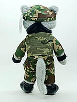 Патріотична м'яка іграшка Котик ЗСУ «Найкращий друг» (32 см) PL8241ua, фото 4