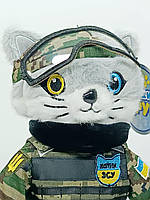 Патріотична м'яка іграшка Котик ЗСУ «Найкращий друг» (32 см) PL8241ua, фото 3