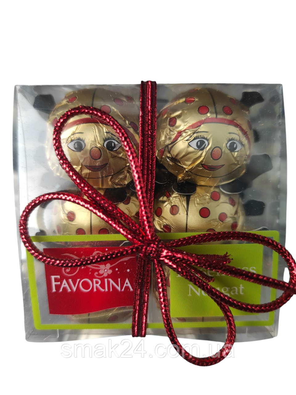 Шоколадні цукерки з горіховою нугою Сонечки Favorina (16 шт.) 100 г Німеччина