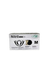 Рукавиця SFM Nitril чорна "м" 100 штук довжина 24 см нітрилові (942208/M)