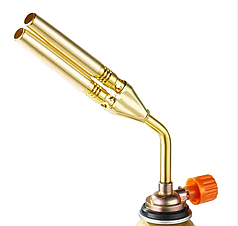 Газовий металевий пальник з двома соплами для паяння Ø10 мм Циклон Ricas-820