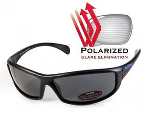 Окуляри поляризаційні BluWater Florida-4 Polarized (gray) чорні, фото 1
