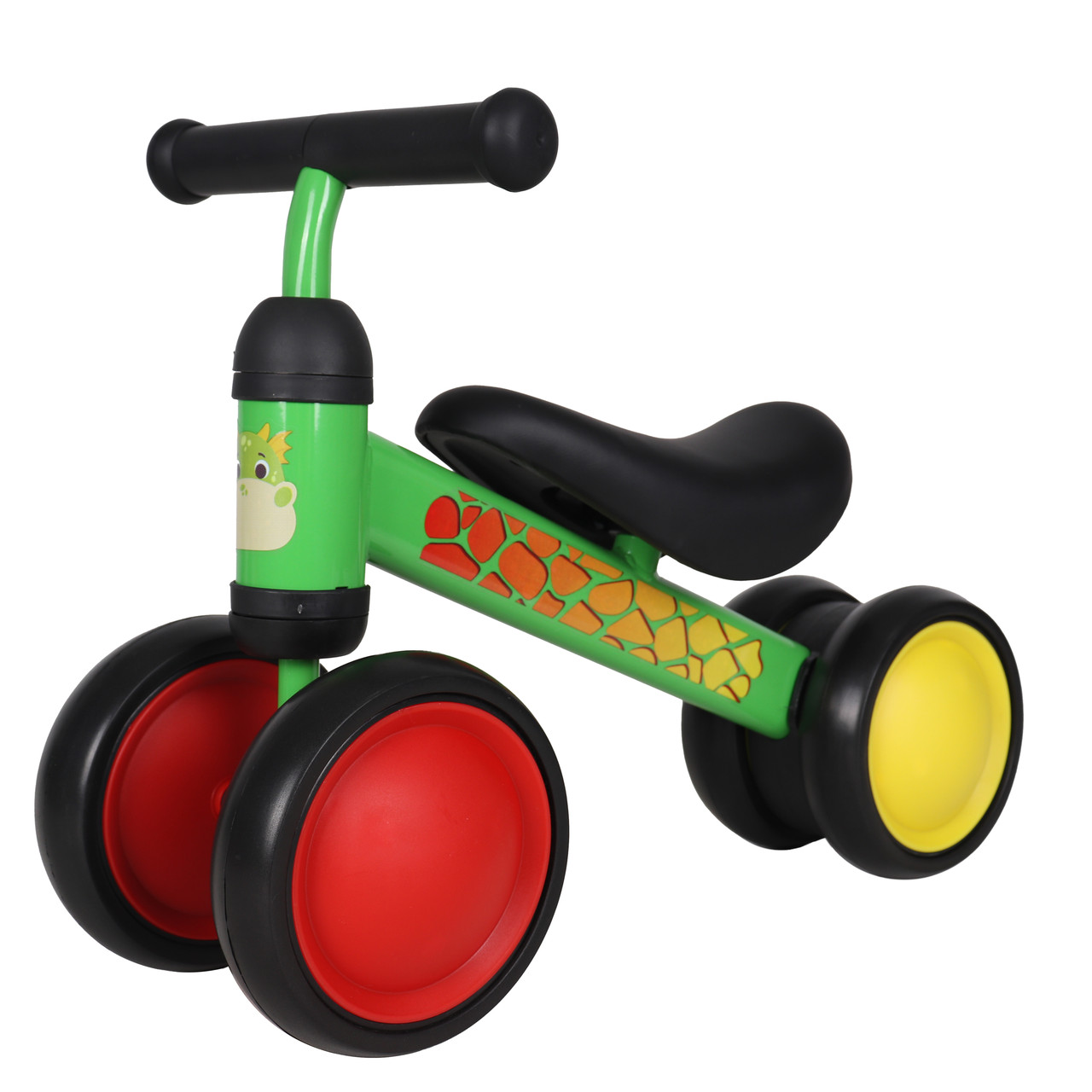 Дитячий біговел-велобіг BALANCE TILLY 6 Goody T-212525/1 Dragon Толокар чотириколісний, "Дракоша" зелений