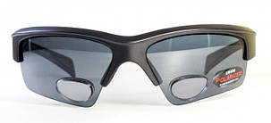 Окуляри біфокальні поляризаційні BluWater Bifocal-2 (+2.5) Polarized (gray) (чорна біфокальна лінза з діоптріями), фото 3