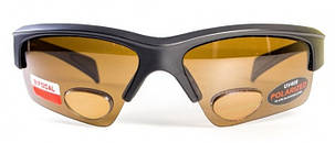 Окуляри біфокальні поляризаційні BluWater Bifocal-2 (+3.0) Polarized (brown) (коричнева біфокальна лінза з діоптріями), фото 3