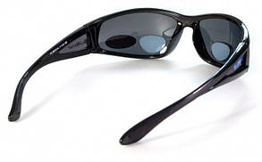 Окуляри біфокальні поляризаційні BluWater Bifocal-3 (+2.0) Polarized (gray) (чорна біфокальна лінза з діоптріями), фото 5