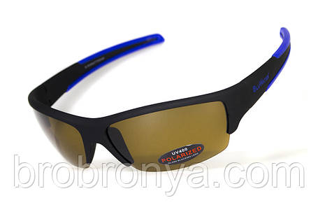 Окуляри поляризаційні BluWater Daytona-2 Polarized (brown), гідрофобні коричневі лінзи (Repelon™), фото 1