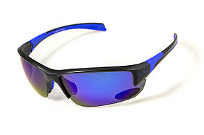 Окуляри поляризаційні BluWater Samson-3 Polarized (gray), сині дзеркальні, фото 1
